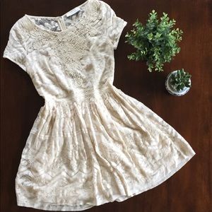 Cute Abercrombie Cream Lace Sundress (XS)
